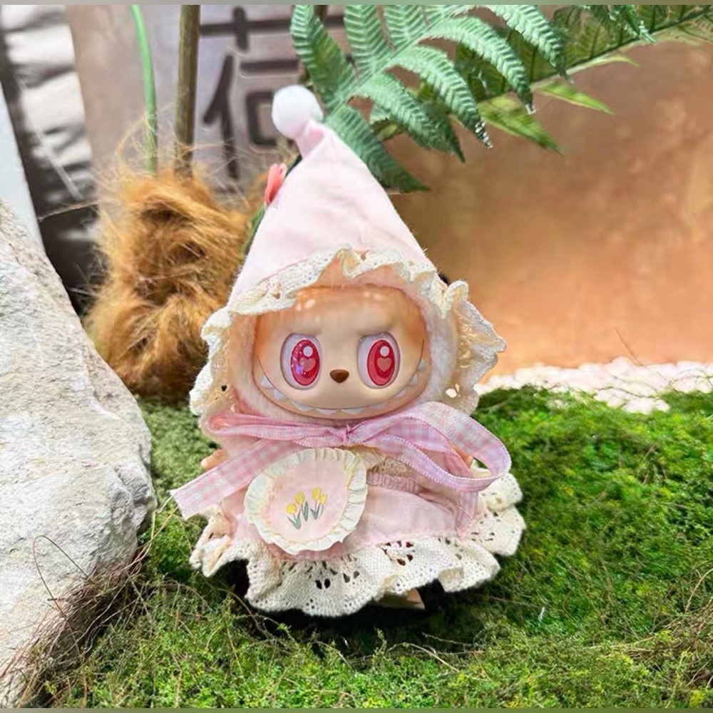Doll and Outfit!!! Labubu The Monsters HAVE A SEAT DaDa with 4pcs outfits